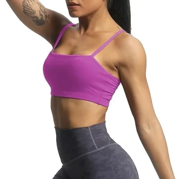 Aoxjox Women's Bandeau Sports Bra for Fitness & Yoga