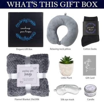 Get Well Soon Gift Basket for Men - Self Care Gifts