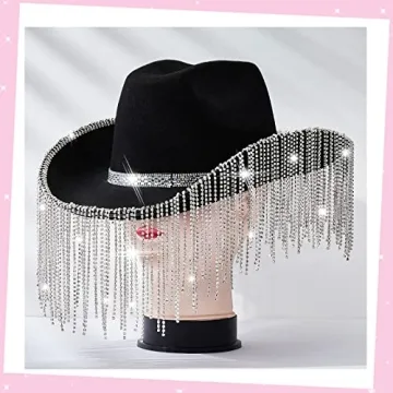 Rhinestone Cowboy Hat Glitter Style With Accessories