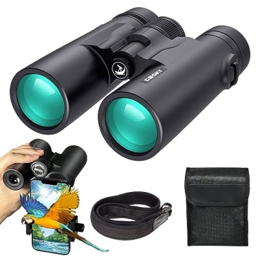 Gosky 10x42 HD Binoculars - Ultimate Clarity for Bird Watching & Stargazing