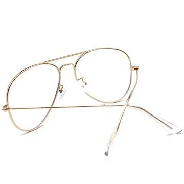 Stylish EYLRIM Blue Light Aviator Glasses for All