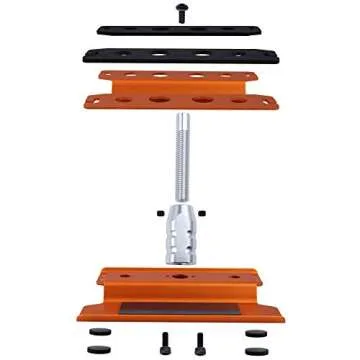 Hobbypark Aluminum RC Car Work Stand Repair Workstation 360 Degree Rotation Lift Or Lower w/Screw Tray for 1/10 1/12 1/16 Scale Cars Trucks Buggies