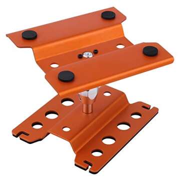 Hobbypark Aluminum RC Car Work Stand Repair Workstation 360 Degree Rotation Lift Or Lower w/Screw Tray for 1/10 1/12 1/16 Scale Cars Trucks Buggies