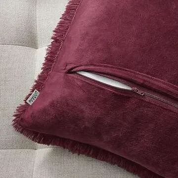 NordECO HOME Luxury Faux Fur Cushion Cover 20x20"