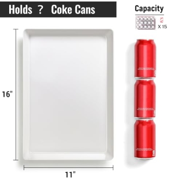 4-Pack Reusable White Serving Trays - Perfect for Parties