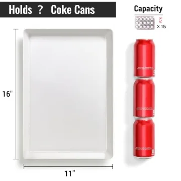 4-Pack Reusable White Serving Trays - Perfect for Parties