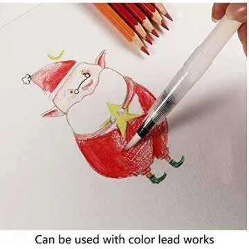 MAIYUE 12 PCS Watercolour Brush Pens, Refillable Water Brush Pens Water Brush Pens for Watercolor Painting with Assorted Tips Ink and Water Brush Pens for Paints, Artists, Painting, Calligraphy