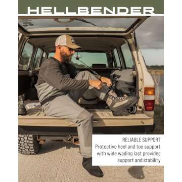 FROGG TOGGS Men's Hellbender Wading Boots for Fishing