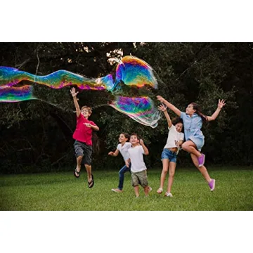 WOWMAZING Giant Bubble Wands Kit, Outdoor Toy for Kids