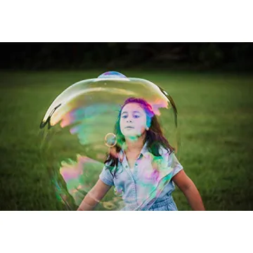 WOWMAZING Giant Bubble Wands Kit, Outdoor Toy for Kids
