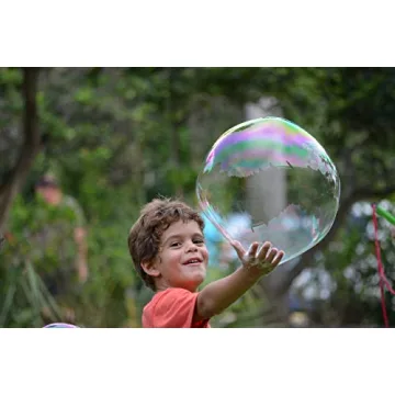 WOWMAZING Giant Bubble Wands Kit, Outdoor Toy for Kids