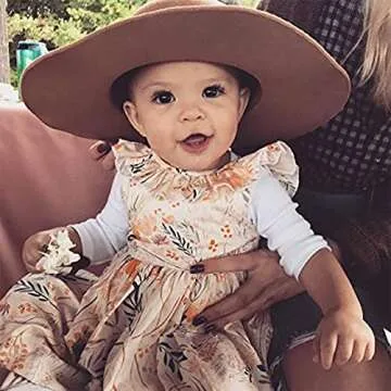 Toddler Baby Girl Sundress 2T Girls Wildflower Floral Casual Dresses 2-3T Girls Ruffle Neck Sleeveless Beach Dress for Spring Summer Yellow