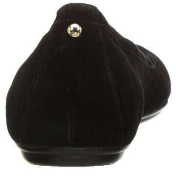 Naturalizer Women's Brittany Ballet Flat, Black, 10 W US