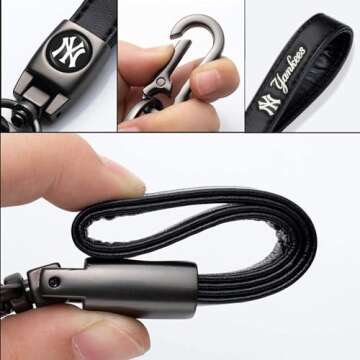 Kaleduo Baseball Fans Car Keychain for Yankees Supporters