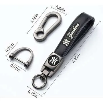 Kaleduo Baseball Fans Car Keychain for Yankees Supporters