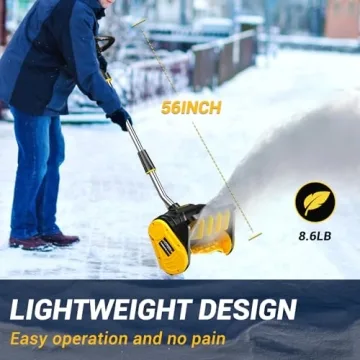 Litekon 40V Cordless Snow Shovel for Effortless Snow Removal