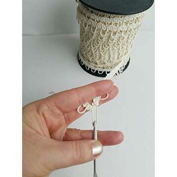 Nakpunar Crochet Button Hook Tool for Bridal Buttoning