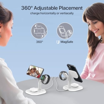 EXW 3-in-1 Wireless Charging Station for Apple Devices