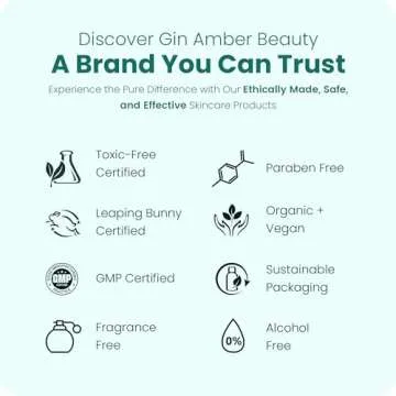 Gin Amber Derma roller (0.25mm) - 192 Real Individual Needles, Microdermabrasion Device for Skin Care, Serum Absorption with Microneedling, Safe and Painless Revitalizer Tool, Hygienic Case