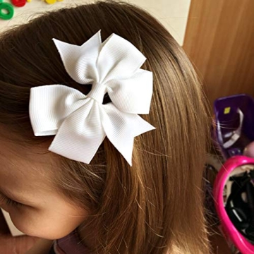 Grosgrain Ribbon Hair Bows Set for Kids & Teens