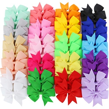 Grosgrain Ribbon Hair Bows Set for Kids & Teens