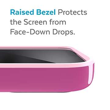 Speck MagSafe Case for iPhone 13 Pro Max - Drop & Camera Protection, Soft-Touch Secure Grip, Wireless Charging Compatible, Also Fits iPhone 12 Pro Max - Orchid Pink/Rosy Pink