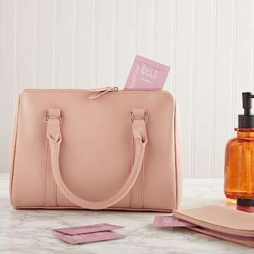 BLUE PANDA 100 Pack Wet Travel Butt Wipes, On-The-Go Flushable Wipes Individually Wrapped for Adults...