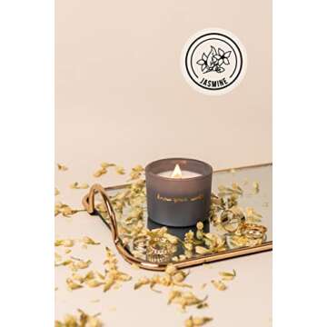 Janos Fernando Aromatherapy Candle Gift Set - Soy Scented Candles with Essential Oils -Motivational Words, Ideal for Relaxation