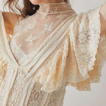 Naileksi Women Lace Mesh Crop Top - Chic & Versatile