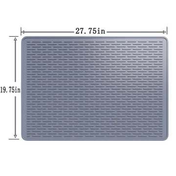 Silicone Stove Top Cover & Mat - Gray 27.75"x19.75"