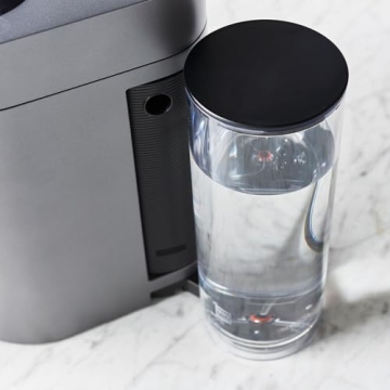 Nespresso VertuoPlus Deluxe Coffee and Espresso Machine Bundle with Aeroccino Milk Frother by De'Longhi, Black