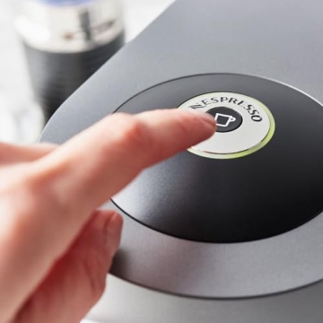 Nespresso VertuoPlus Deluxe Coffee and Espresso Machine Bundle with Aeroccino Milk Frother by De'Longhi, Black