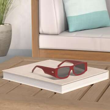 SOJOS Trendy Y2K Rectangle Polarized Sunglasses for Women Men Fashion Designer Rave Sunglasses SJ222...