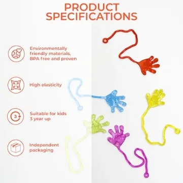 MARWILLS 20 Pcs Sticky Hands for Kids Fun and Favors