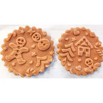 Gingerbread Embossed Rolling Pin for Unique Baking