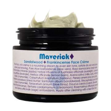 LIVING LIBATIONS - Organic Maverick Face Creme | Natural, Wildcrafted, Vegan Clean Beauty (1.7 oz | 50 ml)