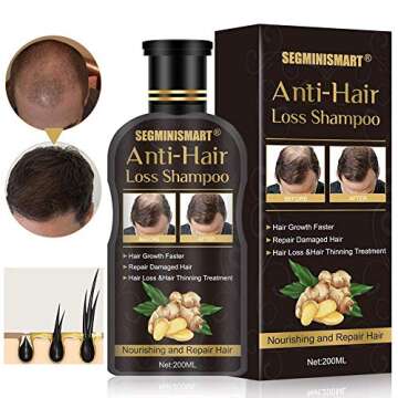 Hair Growth Shampoo,Anti-Hair Loss Shampoo,Hair Thickening Shampoo Helps Stop Loss, for Stronger, Th...