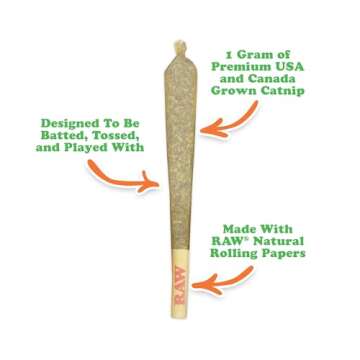Meowijuana | King Size Catnip Joints | Organic | Dried Premium Ground Catnip | High Potency | Grown ...
