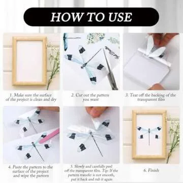 Inspirational Words Rub on Transfers for Crafts - Wxiben 6 Sheets Motivational Words Rub on Transfers for Furniture Butterfly Rub on Transfer Decal for Wood Wall Stickers DIY Craft Home Decor