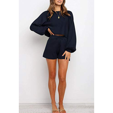 ZESICA Women's Casual Knit Sweatsuit - Chic & Cozy