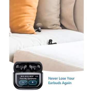 Revolutionary Touchscreen Wireless Earbuds with ANC