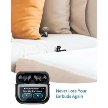 Revolutionary Touchscreen Wireless Earbuds with ANC