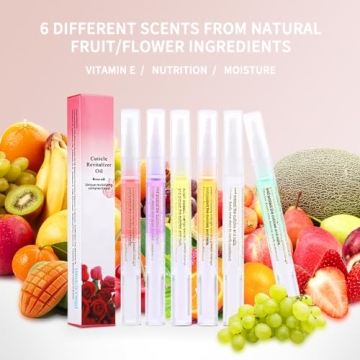 SULLMAR 6Pcs Nail Cuticle Oils for Ultimate Nail Care