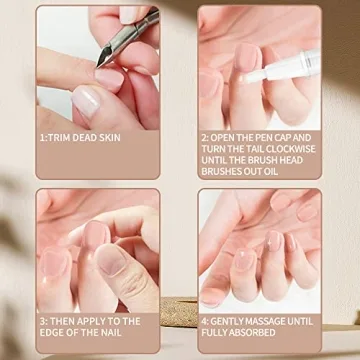 SULLMAR 6Pcs Nail Cuticle Oils for Ultimate Nail Care