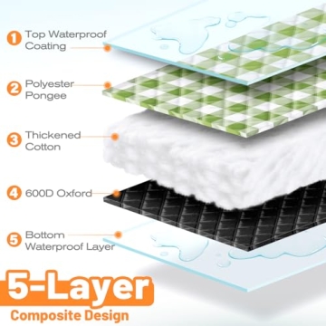 TigeJoy Extra Large Waterproof Picnic Blanket for Outdoors