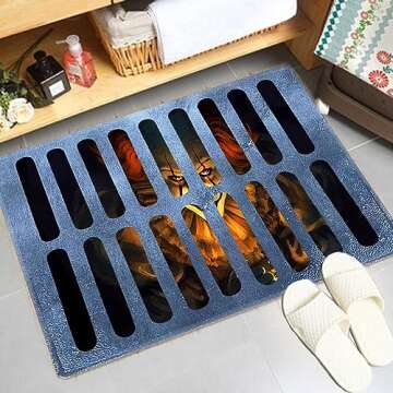 Sioiyarb 3D Illusion Clown Halloween Doormat for Home