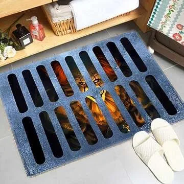 Sioiyarb 3D Illusion Clown Halloween Doormat for Home