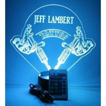 Personalized LED Night Light for Tattoo Lovers