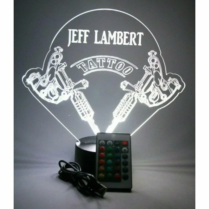 Personalized LED Night Light for Tattoo Lovers