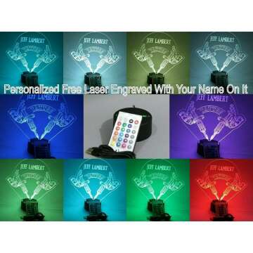 Personalized LED Night Light for Tattoo Lovers